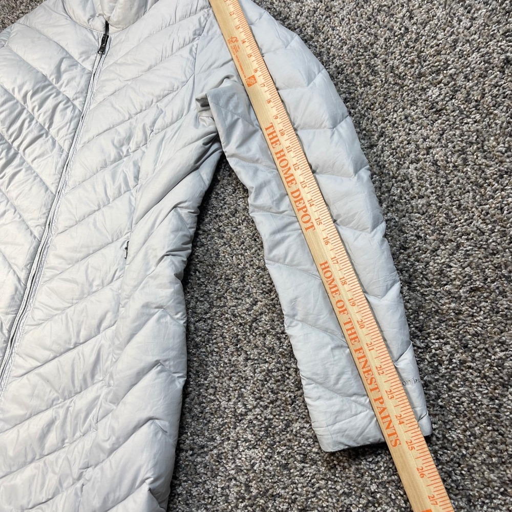 Patagonia Fiona Down Parka Women's Medium Grey Fog Quilted Puffer Coat 28222 - Picture 9 of 12